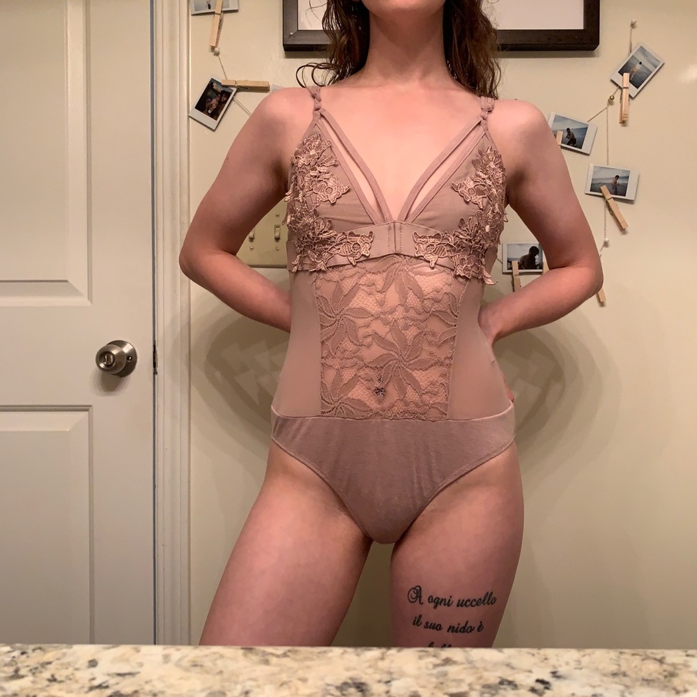 Charlotte Russe lace onesie